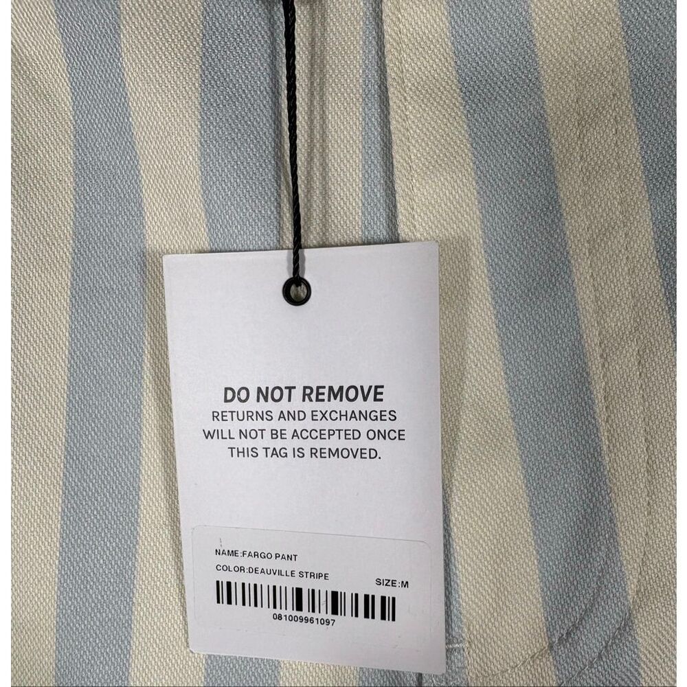 Miaou striped 5 pocket fargo pants size M - Picture 12 of 12
